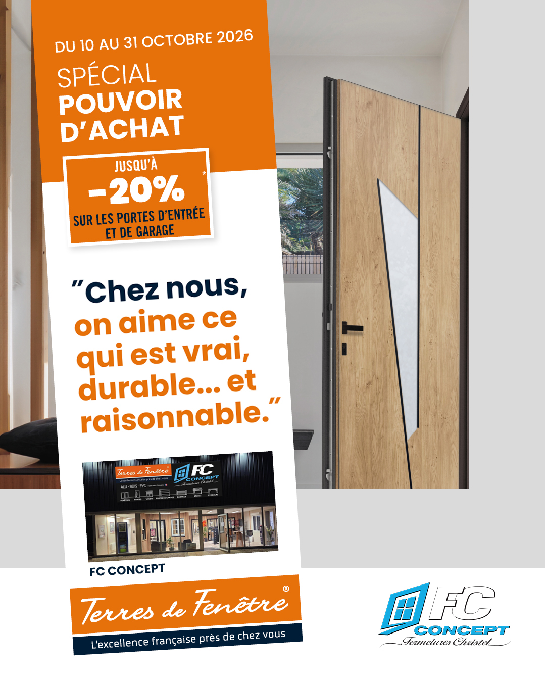 Lire la suite à propos de l’article Promo portes d’entrée et portes de garage à Poitiers : jusqu’à -20 % en octobre 2026
